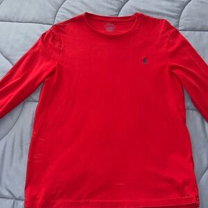 Ralph Lauren polo long sleeve tee red slim size M men’s
